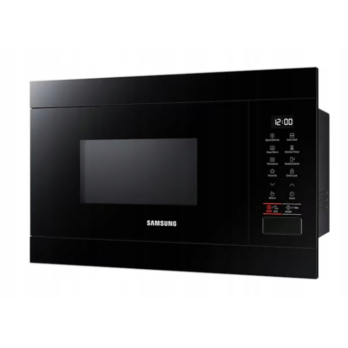 Мікрохвильова піч Samsung MS22T8254AB, 22 л, 850 Вт, чорна, Eco-розморожування