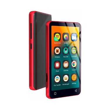 MP3-плеєр з Bluetooth та Wi-Fi, 16 ГБ, сенсорний екран, червоний