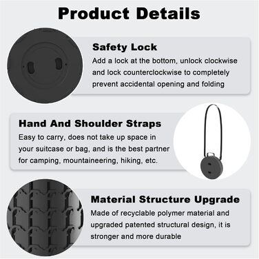 Тeleskopний складаний стілець для кемпінгу, риболовлі та відпочинку на природі. Міцний, з вантажопідйомністю 280 кг, компактний, 25x25x45 см, колір: смарагдово-зелений