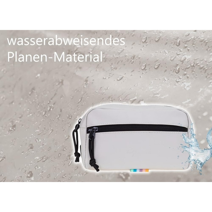 Сумка на пояс, бананка Wimmerl Elephant 12827, водонепроникна, унісекс, для міста та активного відпочинку (Off White Hellbeige)