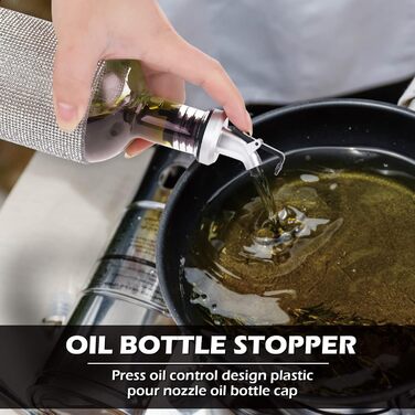 Наливайчики для пляшок Abeillo (5 шт.) - не проливають, для олії, вина, лікеру, оливкової олії, кухні та бару, з нержавіючої сталі