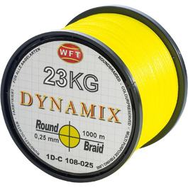 Плетена волосінь WFT Round Dynamix 1000 м для риболовлі