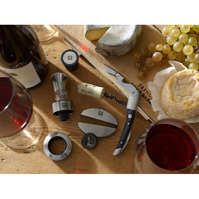 ZWILLING Sommelier Waiter's Knife, with 3-in-1 Function: Corkscrew, Foil Cutter, and Bottle Opener, Stainless Steel