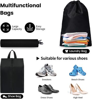 Органайзери для валізи Prezon - набір 8 шт., легкі, чорні