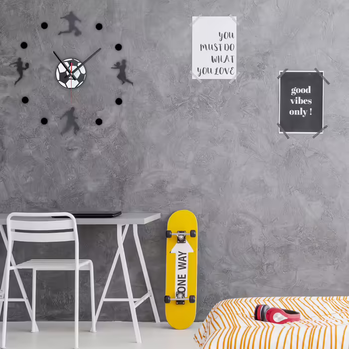 Relaxdays DIY Wall Clock 'Football'