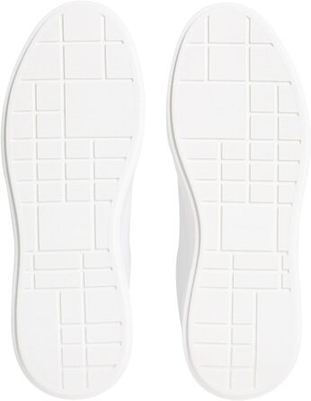 Чоловічі кросівки Calvin Klein Cupsole з товстою підошвою, шнурівка, шкіра (40 EU, білий, світло-білий, пустельний тауп)