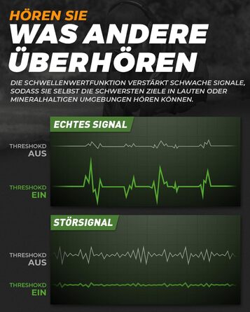 Металошукач професійний для дорослих Metalldetektor з 13'' водонепроникною котушкою DD, частота 19.23 кГц для пошуку срібла та золота, регульована балансування ґрунту, 3 режими пошуку, глибина виявлення 12''