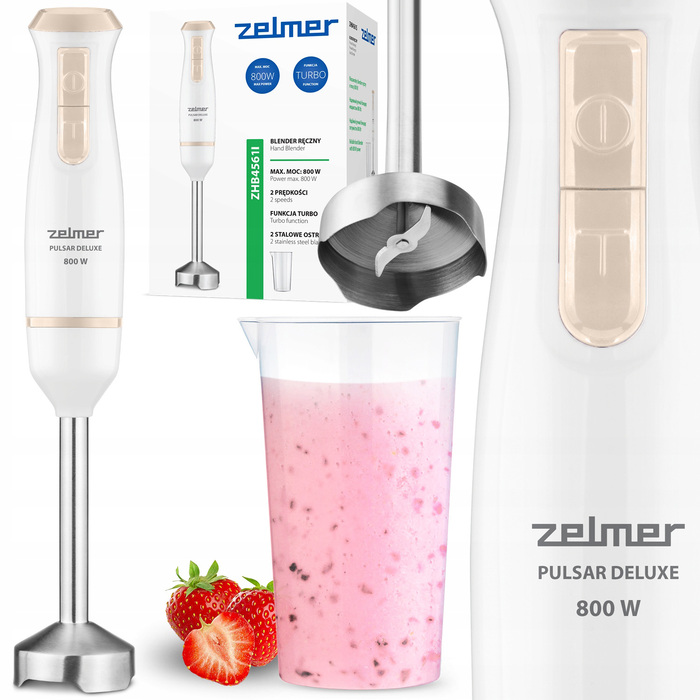 Погружний блендер Zelmer ZHB4561I 800 Вт, білий