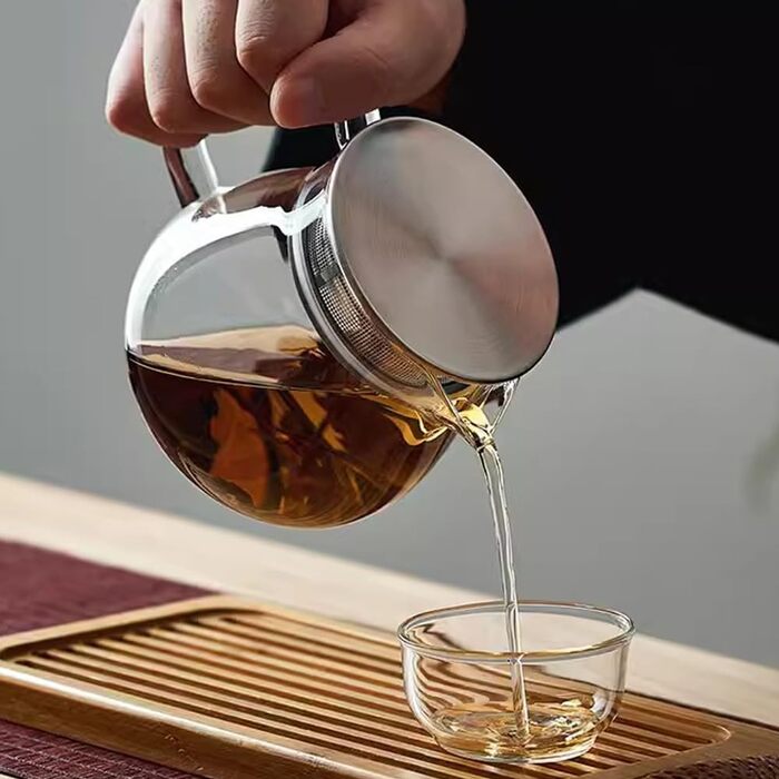 Скляний чайник Teekanne з ситом та кришкою з нержавіючої сталі, 500 мл