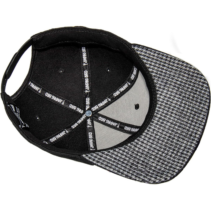 Кепка бейсболка Jumping Bird • Унісекс • Знімний козирок • Регульована • Чорна