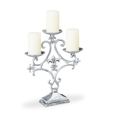 Relaxdays 3-Arm Candle Holder