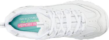Кросівки Skechers D'Lites Fresh Start для жінок з Memory Foam, чорно-білі, шкіра, сітка, розмір EU 38