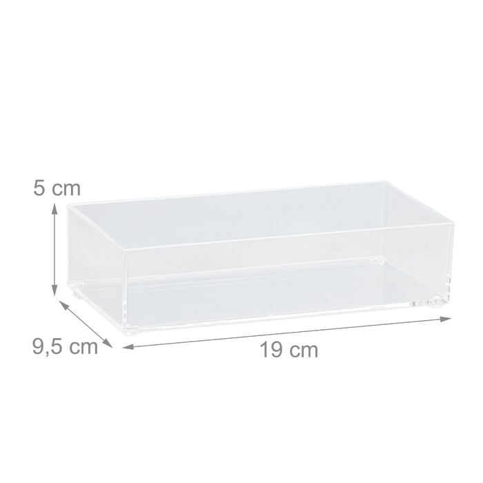Relaxdays Drawer Organizer transparent