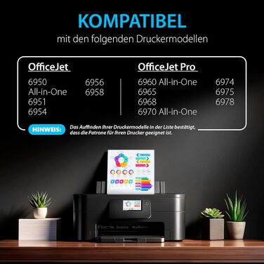 Картриджі Smart Ink для HP 903 XL (903XL) чорний, Multipack, з новим чіпом для HP OfficeJet Pro 6950, 6960, 6970 All-in-One