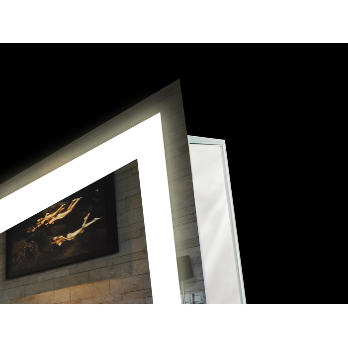 LED-дзеркало у ванну кімнату 100x110 з сенсорним перемикачем