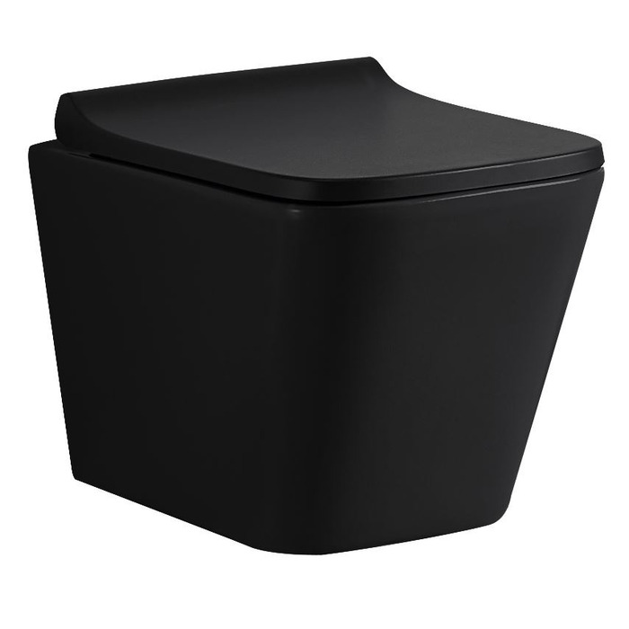 Кришка-сидіння для унітаза Lavita Lago Black, чорний duroplast