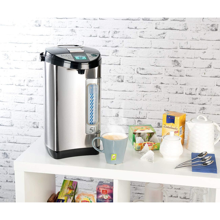 Rosenstein & Söhne Hot Water Dispenser: 5-Liter Water Tank, 5 Temperature Settings, 1.200 Watts (Hot Water Boiler, Hot Water Heater, Instant Water Heater)