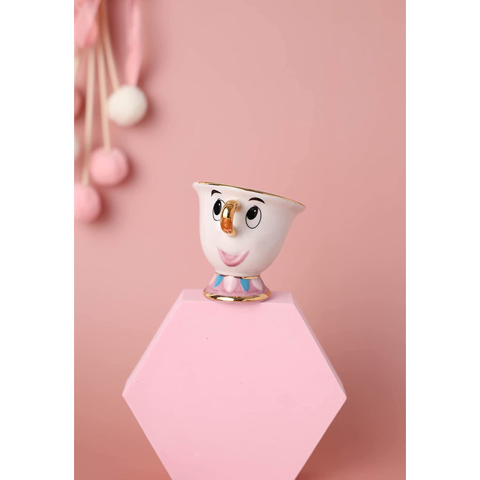 Taurus Beauty and the Best Teaservice Mrs Potts Teapot and Chip Mug Sculpture Ceramic Teaservice Figurine (Set of 4)