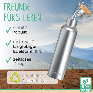 Термофляга 1л з нержавіючої сталі: ізольована, для туризму, велоспорту, офісу, без BPA, 1000 мл