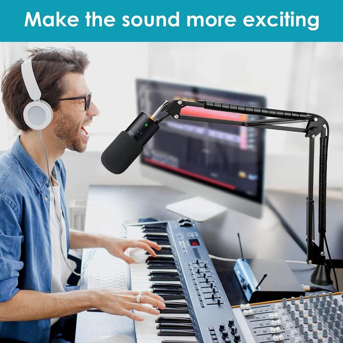 Razer Seiren X: кріплення-плече для мікрофона з поп-фільтром (YOUSHARES)