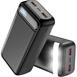 Power Bank 50000mAh з USB-C: Швидка зарядка, велика ємність, сумісний з iPhone, Samsung