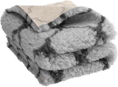 Медичне ліжко для собак Premium - ковдра для собак: нековзна, вологопоглинаюча, дихаюча та пральна (70 x 100 см) (70x100 см, Треліс-сірий)