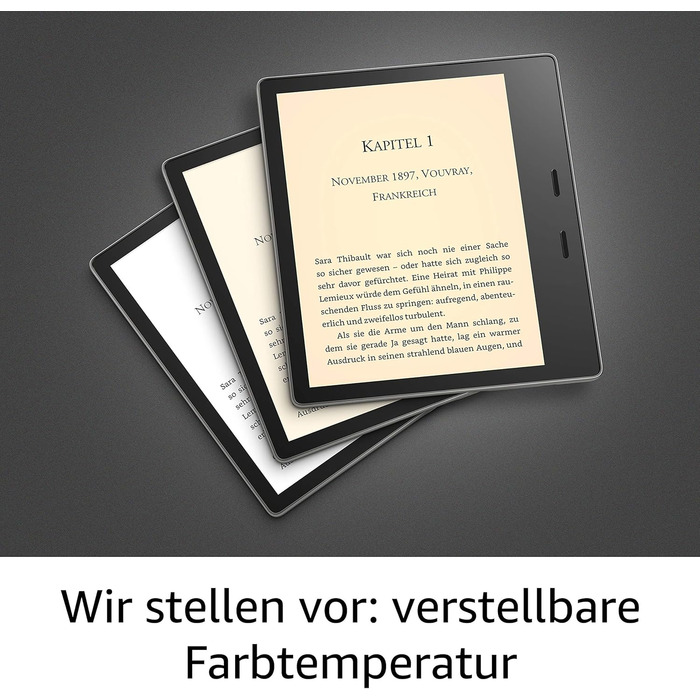 Kindle Oasis: електронна книга з регулюванням кольору екрану, водонепроникна, 8 ГБ, Wi-Fi, графіт + 3 місяці Kindle Unlimited