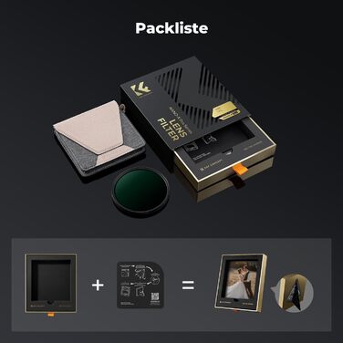 Фільтр K&F Concept 82mm 2-в-1: поляризаційний та True Color, з покриттям Nano-Xcel PRO