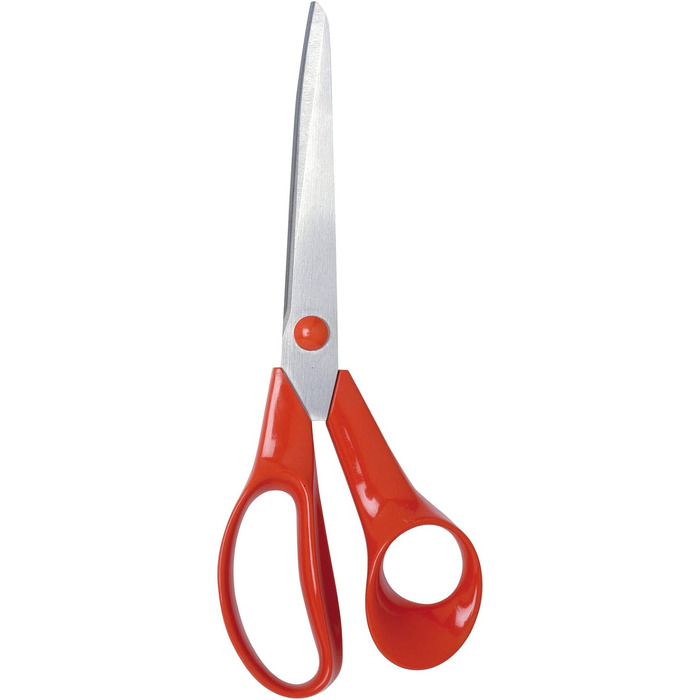 Ножиці універсальні для лівші Fiskars Classic 21 см, нержавіюча сталь, червоні ручки