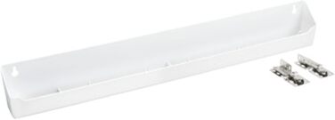 Rev-A-Shelf LLD-6591-24-11-1 61 61 cm Polymer-Kunststoff Spülbecken-Schublade zum Auskippen Tablett Organizer mit Scharnieren für Waschbeckenunterschränke, weiß