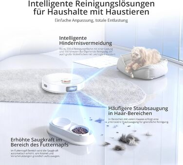 Робот-пилосос JONR T5 Pro Gen 2 з функцією миття, 15000Pa, сушка гарячим повітрям, антизаплутування, LiDAR-навігація, док-станція