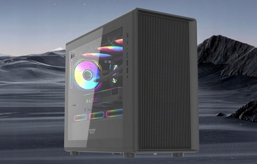Корпус для комп'ютера DarkFlash DB460M Big Tower m-ATX, загартоване скло, чорний, USB 3.0
