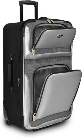 Набір валіз U.S. Traveler New Yorker (4 шт) - червоний, легкий, м'який, розширюваний