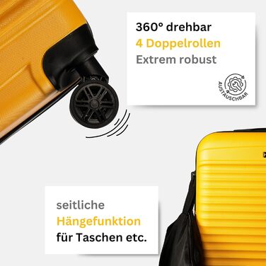 NOWI® Валіза-кофр для ручної поклажі 55x40x20 см, 34л, зелений, підходить для Ryanair, Lufthansa та інших авіакомпаній