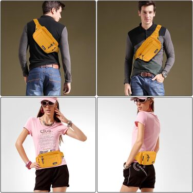 Жовта бананка/поясна сумка для жінок та чоловіків, універсальний розмір