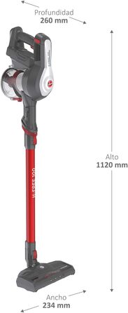 Hoover Cordless Vacuum Cleaner Pet Hair H-FREE 100 PETS Bagless + Pet Turbo Brush I Up to 40 Minutes Run Time I Cordless Vacuum with LED, XL Dust Container & Parking Function I Cordless Vacuum with Crevice Nozzle & Dust Brush