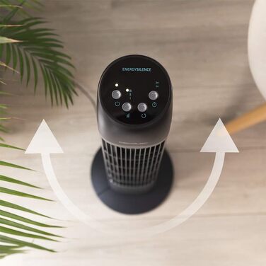 Вентилятор вежа Cecotec EnergySilence 7050 SkyLine Control з пультом та таймером, 45 Вт, мідний двигун, 3 швидкості, осциляція, LED-дисплей