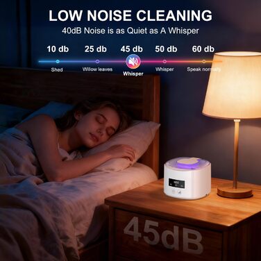 Ультразвукова очищувачка 230 мл з UV-лампою - для зубних щіток, протезів, ювелірних виробів