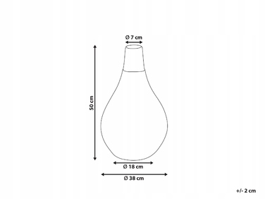 Керамічна ваза Beliani, 38 x 50 см