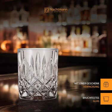 Набір склянок для віскі Nachtmann Noblesse, 2 шт, 295 мл, блакитний, з кришталевого скла, 104239