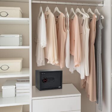 Сейф офісний Tresor COMPACT III, сталевий, чорний, з електронним замком, 20x31x20 см, 27 л