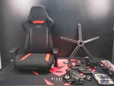 Ігрове крісло Diablo Chairs X-Starter, тканина, чорний