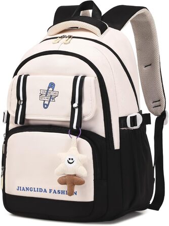 Дитячий рюкзак IvyH для дівчаток - стильний шкільний рюкзак, водонепроникний, великий, для 3-6 класів, фіолетовий (8536# Чорний)