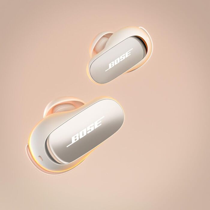 Bose QuietComfort Ultra: Бездротові навушники з шумозаглушенням, Bluetooth, Spatial Audio, чорного кольору (White Smoke)