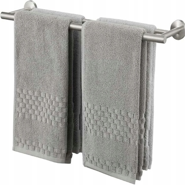 Тримач для рушників у ванну кімнату, стильна штанга 60 см