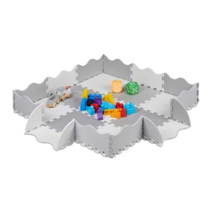 Relaxdays 25-Piece Puzzle Mat with Border