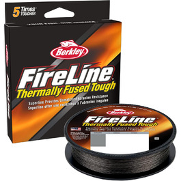 Плетена рибальська волосінь Berkley FireLine Fused Original 8-жильна, надміцна та зносостійка, для спінінга, зелена, 0,12 мм, 7,2 кг, 300 м
