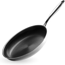 Сковорода Onyx Cookware з антипригарним покриттям | 32 см | Для всіх типів плит (індукція) | Без PFOA | Нержавіюча сталь/Алюміній