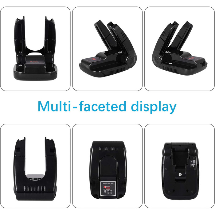 Upstartech Shoe Dryer, Electric Boot Dryer Foot Warmer Smart Timing Folding Dehumidifying Deodorizer