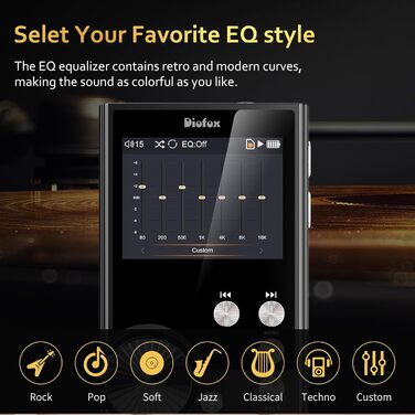 Портативний MP3-плеєр Hi-Fi з підтримкою DSD, 64GB, для спорту